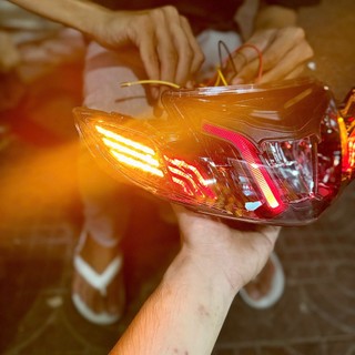 Choá đèn 2 tầng Dyno Sirius 50/110cc ốp nhỏ lặp đặt như zin
