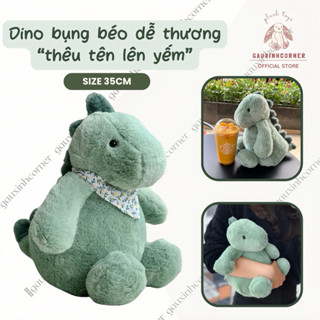 Gấu bông khủng long gấu bông thêu tên khủng long BỤNG BÉO gấu bông jellycat