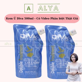 DIVA - Dầu Hấp Ủ Dưỡng Ẩm Phục Hồi Siêu Mềm Mượt Diva Collagen 500ml ALYA