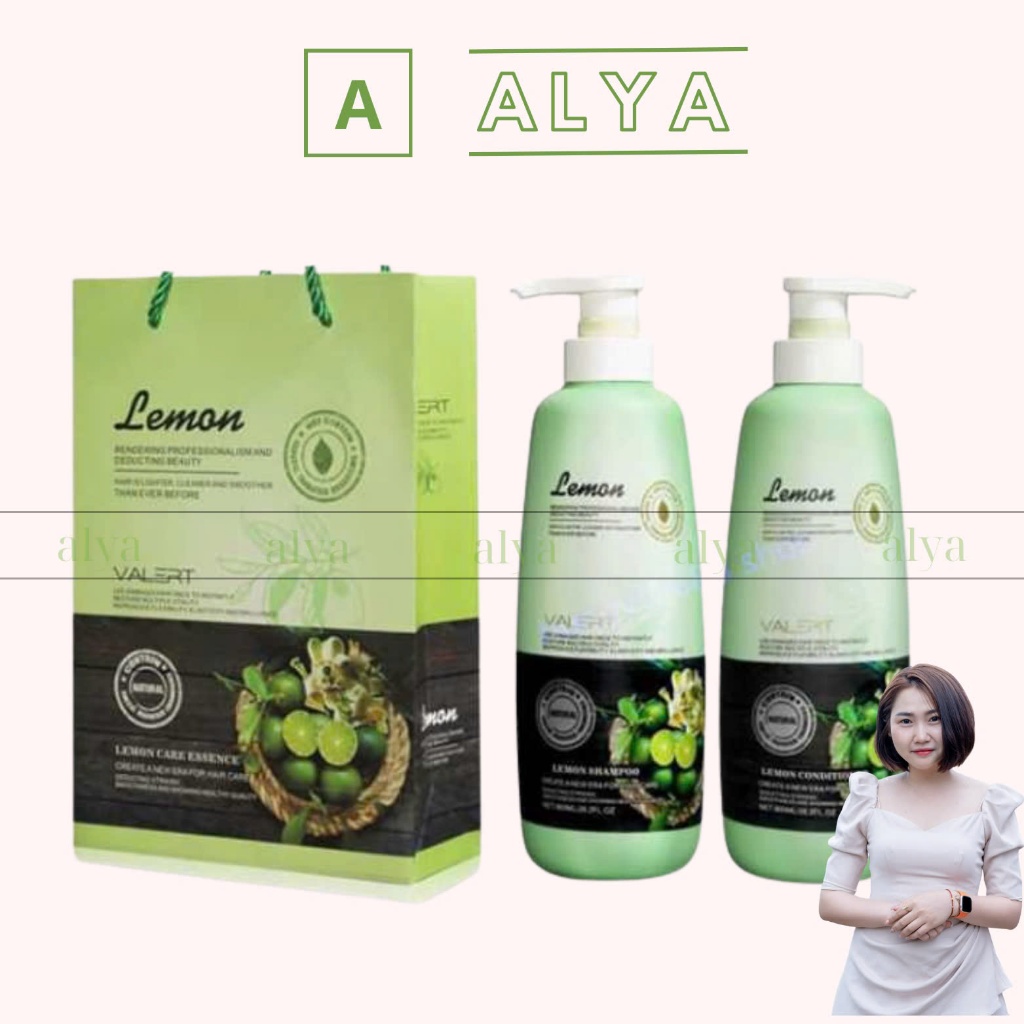 CẶP DẦU GỘI XẢ LEMON VALERT CHANH & HOA BƯỞI| Giảm Rụng Nhanh Mọc, Giảm Gàu Ngứa . CHÍNH HÃNG UK ALY