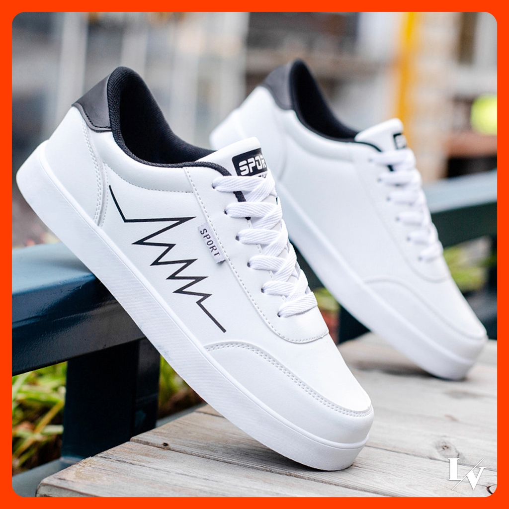 Giày Sneaker Nam Mẫu Mới, Kiểu Dáng Đơn Giản Thời Trang Thanh Lịch