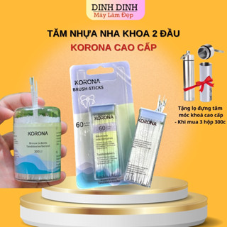 Tăm nha khoa, tăm nhựa, tăm y tế xỉa răng nha khoa 2 đầu cao cấp mềm, vệ sinh răng miệng