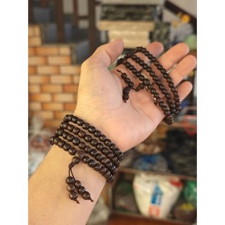 vòng tràng 108 hạt gỗ mun công gia xưởng