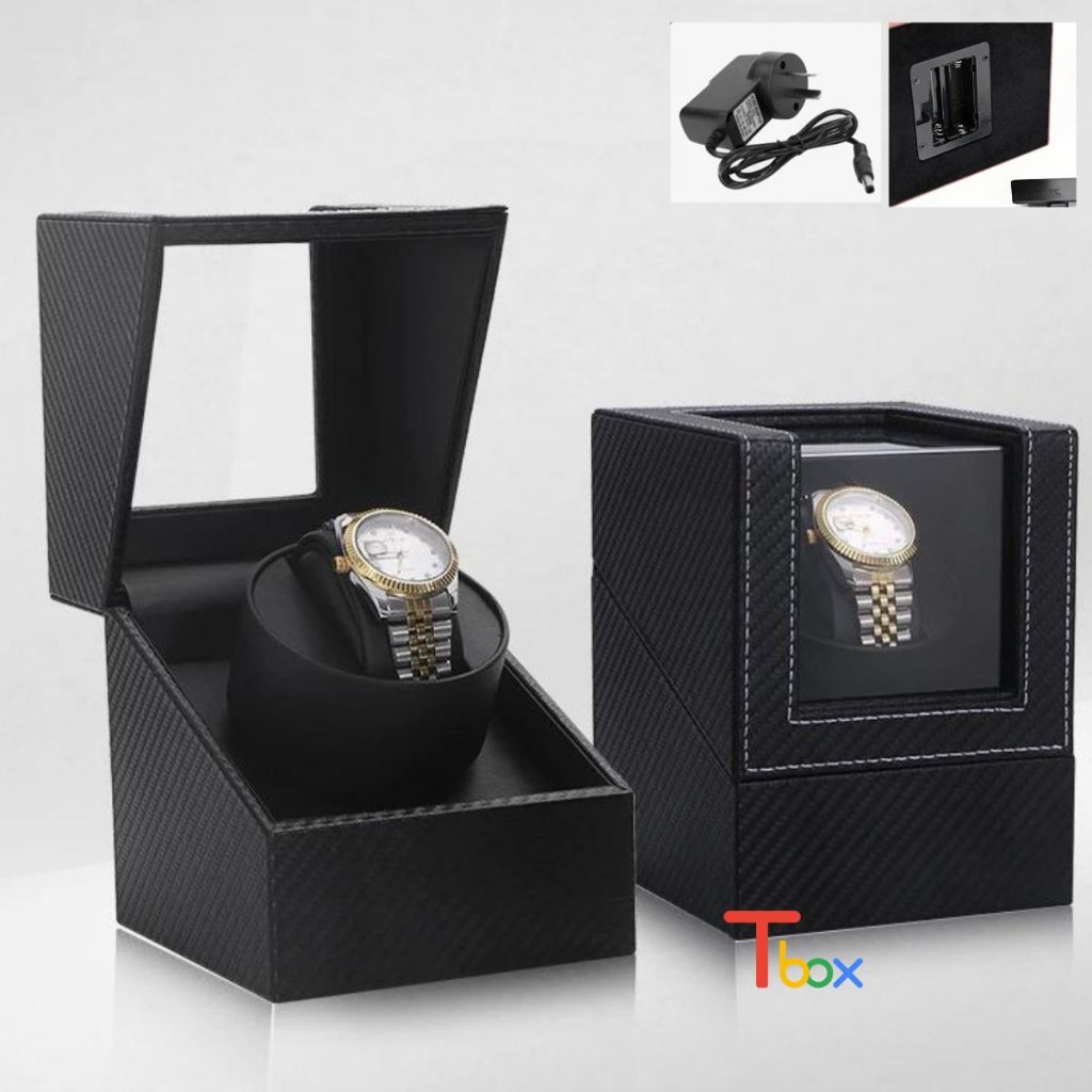 Hộp xoay đồng hồ cơ Hộp đựng đồng hồ 1 đến 2 chiếc Tự động lên cót cho đồng hồ
