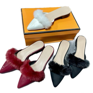 Dép Sục Nữ Viền Lông Sang Chảnh - Ảnh Thật Shop Tự Chụp