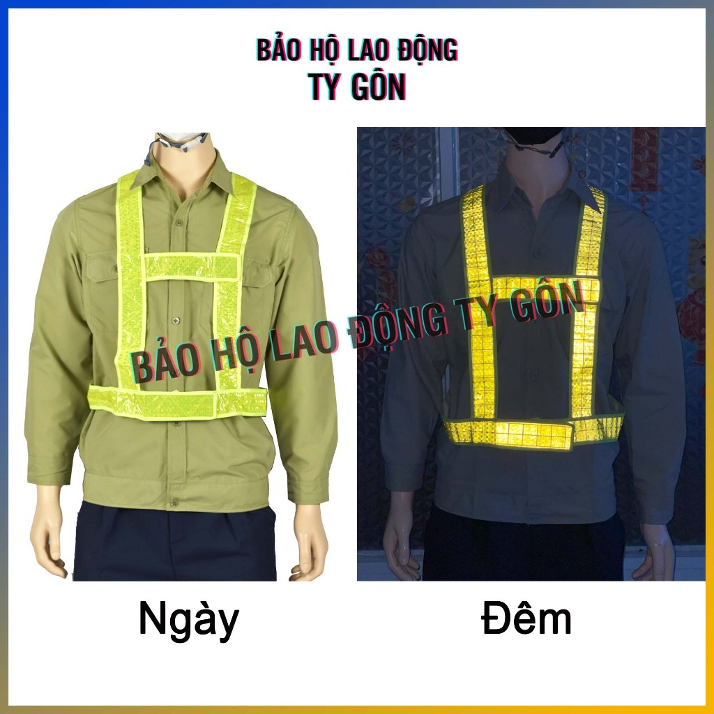 Áo khoác dây phản quang ban đêm, đi phượt, leo núi, dã ngoại