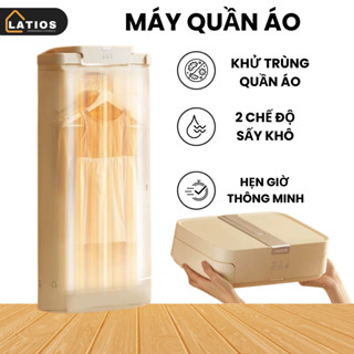 Máy sấy quần áo gấp gọn treo tường, công nghệ sấy 3D, khử trùng 2 chế độ tiết kiệm điện năng