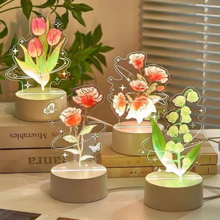 Đèn led 3D màu UV trang trí nhà cửa, làm quà tặng siêu xinh