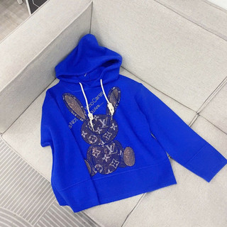 Áo len hoodie thỏ xanh