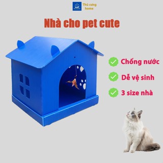 nhà cho mèo chó chống nước có thể gấp gọn nhà cho mèo ngủ ổ mèo dễ thương - Thú cưng home