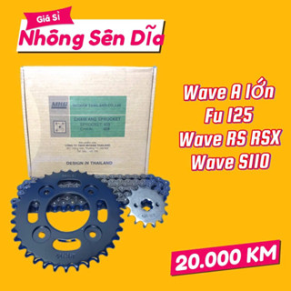 Nhông Sên Dĩa Wave RSX, S110, RSX fi, Fu125 Fu Fi 14T-36T-108L MKC THAILAND Sên 9 Li Êm Tròn Bền Bỉ