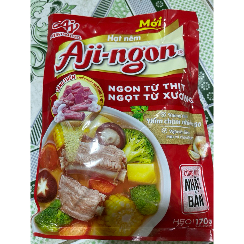 Hạt nêm Aji-ngon 170g số lượng 2 bịch