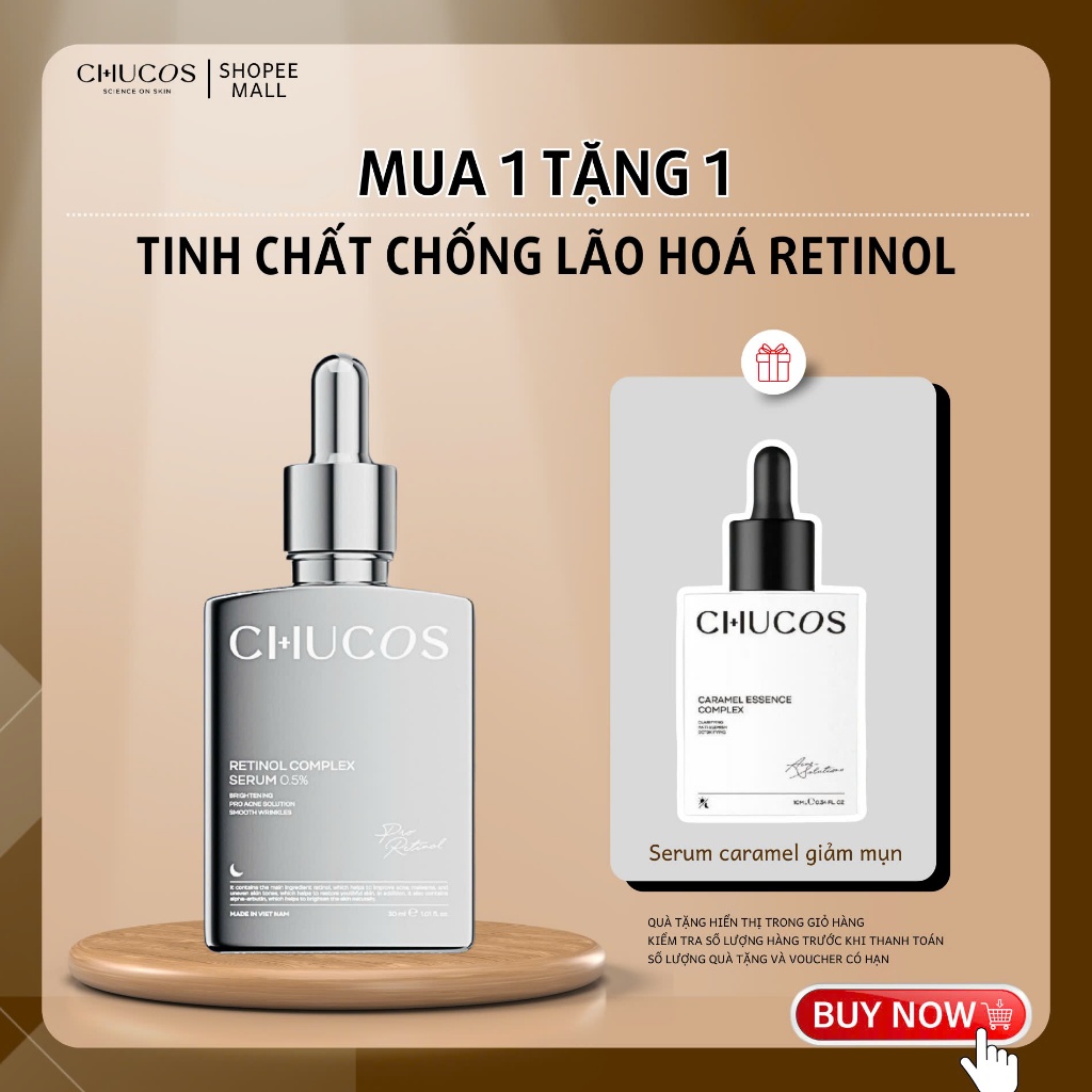 Tinh Chất Chống Lão Hoá Chucos Retinol Complex Serum 0.5% 30ml