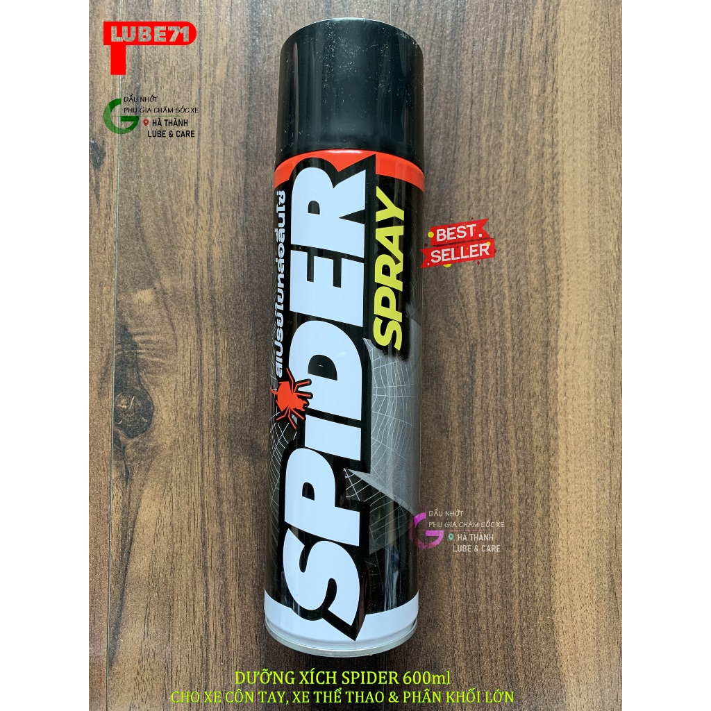 Chai xịt dưỡng xích Spider Spray 600ml