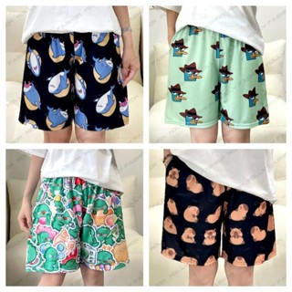 [Size 40kg-80kg] Quần short Cartoon Unisex nhiều mẫu-Quần lửng hoạt hình nam nữ có túi co giãn thoải mái