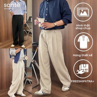 Quần vải nam ống rộng xếp li - AIDEN PANTS by SANTÉ STUDIO