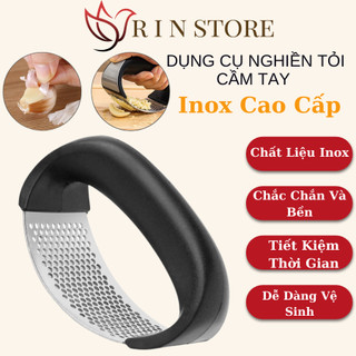 Dụng Cụ Nghiền Tỏi Cầm Tay Inox Cao Cấp Dụng Cụ Ép Tỏi Khoai Tây Hành Thông Minh Tiện Lợi RIN