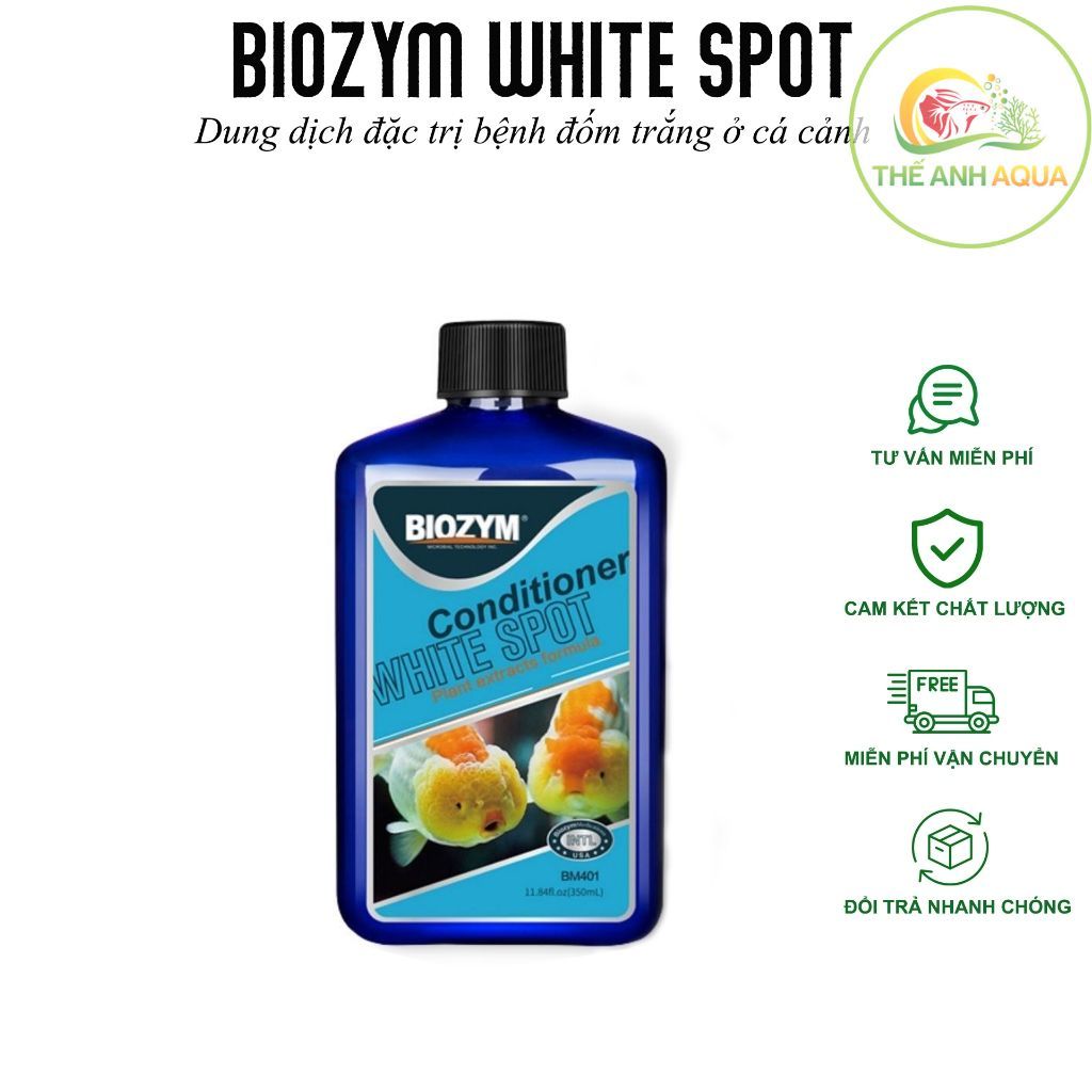 Biozym White Spot - chữa nấm trắng đốm trắng cho các loại cá cảnh