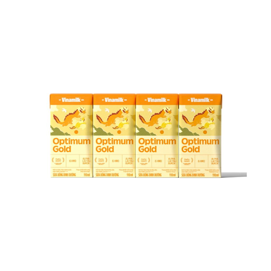 [Combo 3 lốc] Sữa pha sẵn Optimum Gold 110ml