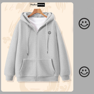 Áo Hoodie Zip THÊU, Áo Khoác Nam Nữ Unisex By PEABOO Mã Cute Sticker Hình Mini Chất Nỉ Bông Form Rộng Mũ 2 Lớp
