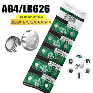 1 Vỉ 10 viên pin FOURRON AG4 LR626 377A dùng cho đồng hồ đeo tay nam nữ