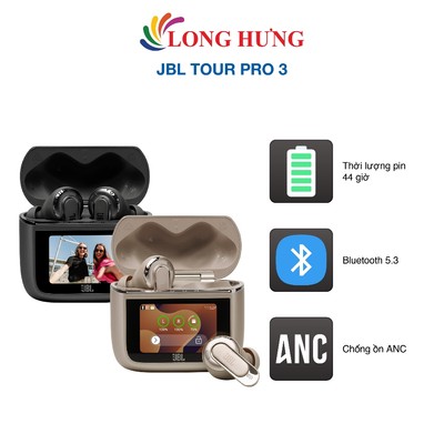 Tai nghe Bluetooth True Wireless JBL Tour Pro 3 - Hàng chính hãng