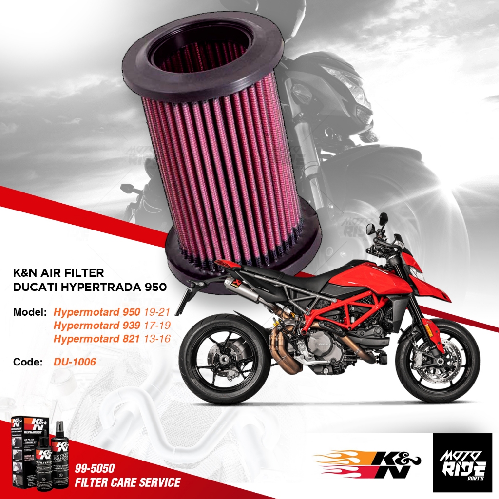 K&N DU-1006 LỌC GIÓ ĐỘ CHO DUCATI HYPERSTRADA 821 / 939 / 950