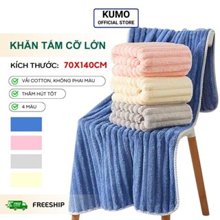 Khăn Tắm Kumo Mềm Mịn Siêu Thấm Hút Nước Chất Liệu Dày Dặn Không Rụng Lông