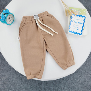  Q027 -  10-25kg  Quần bom Alibaba nỉ bông thu đông cho bé trai bé gái phối dây nơ vải nỉ cao cấp 