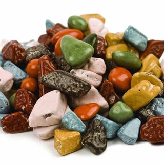 Hũ 500gr kẹo sỏi đá socola sắc màu, kẹo socola tuổi thơ