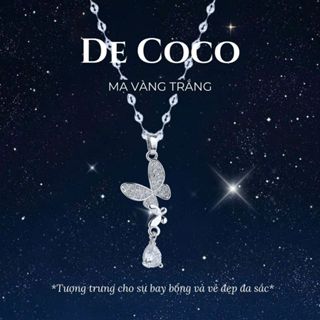  Dây chuyền nữ DECOCO Losia đính đá mạ vàng trắng  kèm Túi giấy + Hộp + Thiệp  