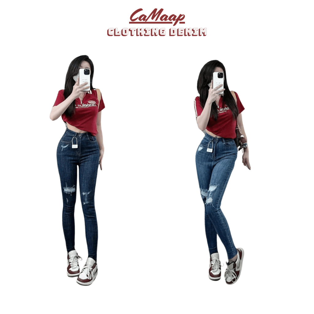 CaMaap 8110-8110.2 - Quần Jeans Nữ Dáng Skinny Ôm , Quần Jeans Dáng Skinny Ôm