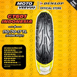 [MTVV] Vỏ lốp xe máy DUNLOP 110/70-17 TL GT601 Lốp không ruột<END>