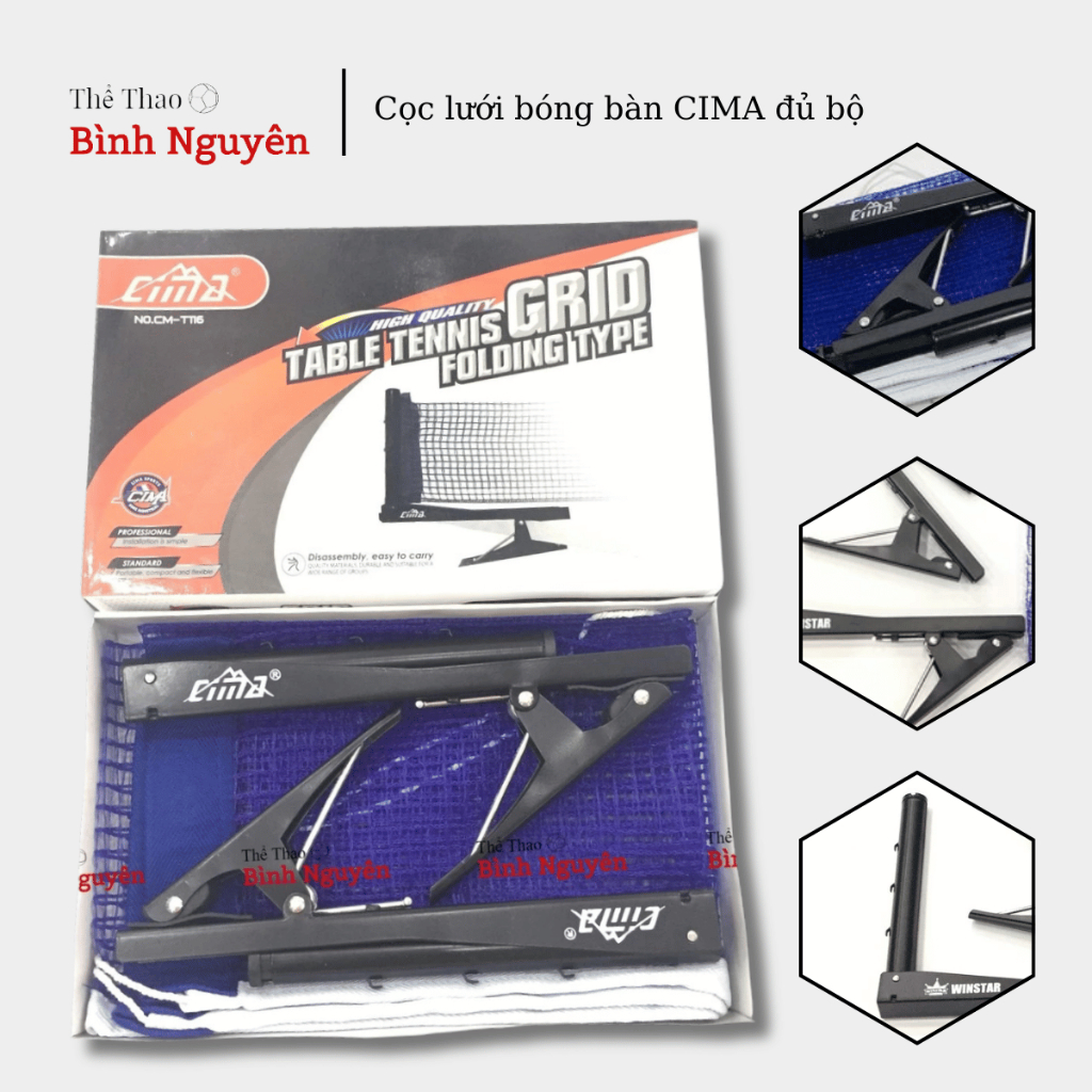 Cọc lưới bóng bàn CIMA  đủ bộ