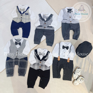 Body Công Tử - Bodysuit Dài Liền Thân Cho Bé Trai Size từ 0-3M đến 9-12M