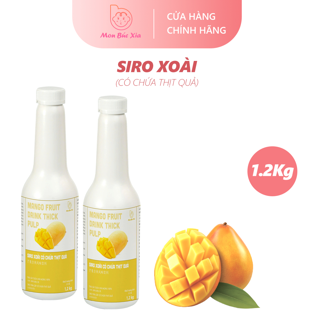 Siro Xoài, Nước Xoài cô đặc có thịt quả - chai 1.2kg