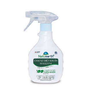 Chai Xịt Diệt Khuẩn Natuearth Rửa tay khô, ức chế CoVit 410ml