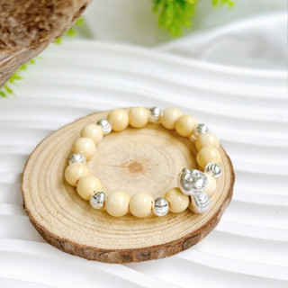 Vòng dâu tằm cho bé sơ sinh mix charm Rắn Ất Tỵ 2025 bạc ta làm quà tặng thôi nôi cho bé Lador