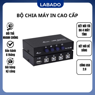 Bộ Chia Máy In Cao Cấp 1 ra 2 , 1 ra 4 Chất Lượng Tốt  LABADO IN12