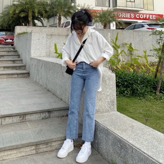 QUẦN JEANS ỐNG ĐỨNG CO DÃN