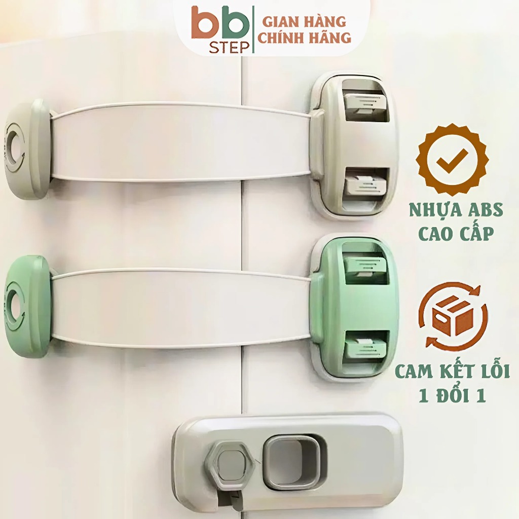 Khóa Tủ Lạnh Bảo Vệ An Toàn Cho Bé Tiện Lợi Chất Nhựa Cao Cấp BBSTEP – ASS032