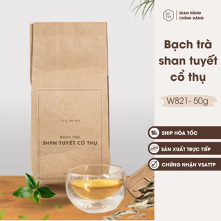 Bạch trà shan tuyết cổ thụ Dotea gói 50g, thích hợp làm quà biếu hương thơm hoa cỏ nhẹ nhàng, phảng phất mùi cốm non