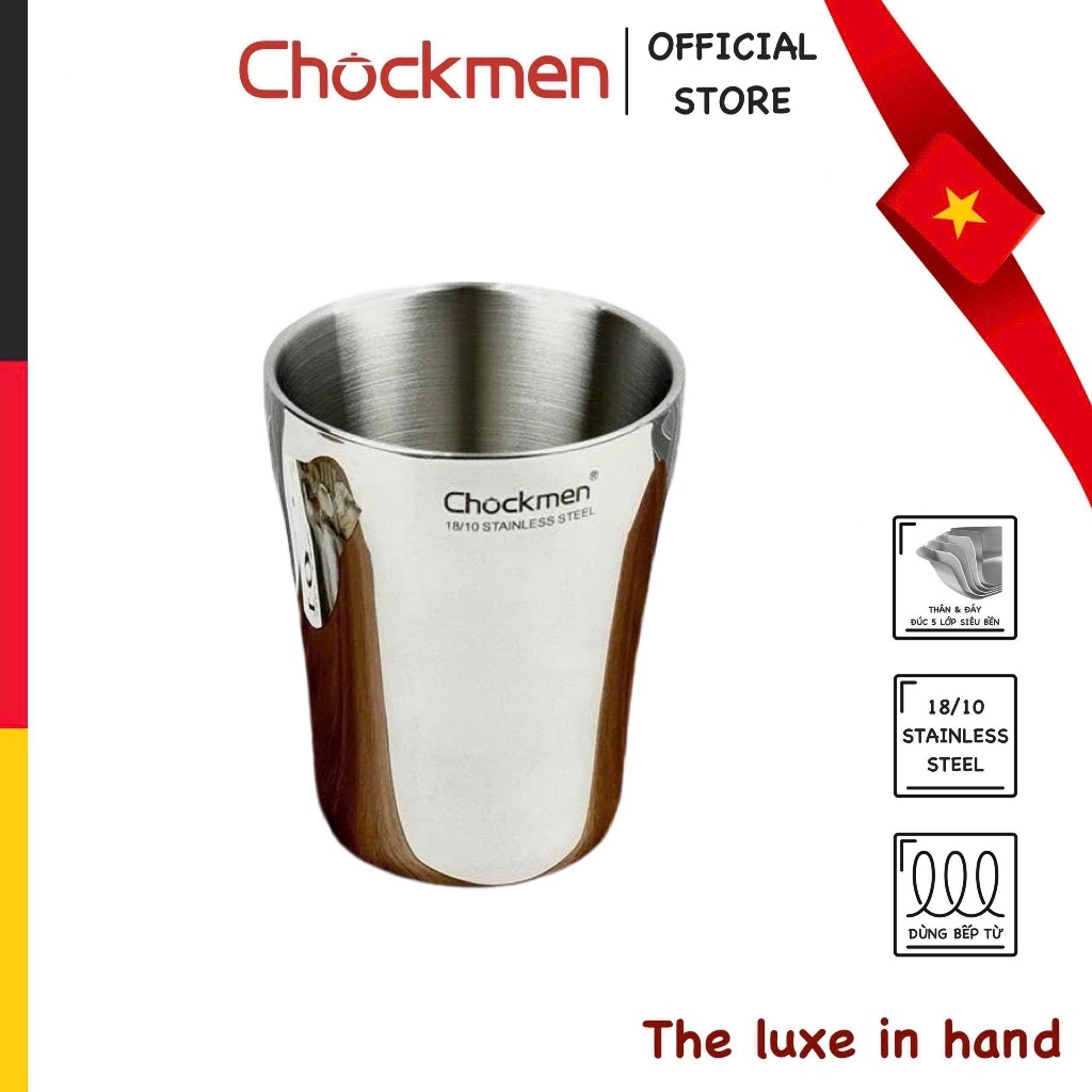 Cốc Inox CHOCKMEN 300-450 Inox 18/10 Cốc Inox 2 Lớp Cốc Giữ Nhiệt Cốc Đựng Nước Nóng Lạnh Cốc Bia