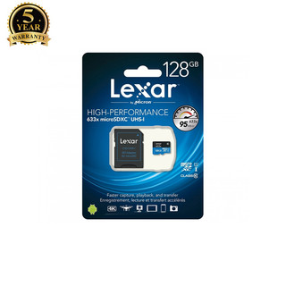 Thẻ nhớ microsdxc lexar 128gb 633x a1 v30 u3 4k đọc 95mb/s ghi 45mb/s bảo hành 5 năm