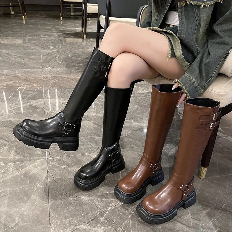 (HÀNG CHUẨN ) Bốt đùi nữ viền khóa cao cấp chất đẹp full box ,hàng quảng châu