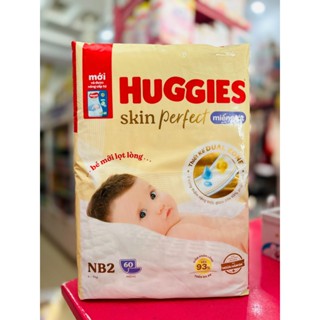  Miếng lót sơ sinh Huggies skinperfect NB2 60 miếng 