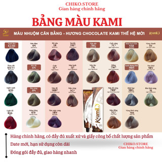 Thuốc nhuộm tóc KAMI chính hãng lên màu chuẩn salon bóng mềm tóc bền màu - GIÁ SỈ CHO SALON