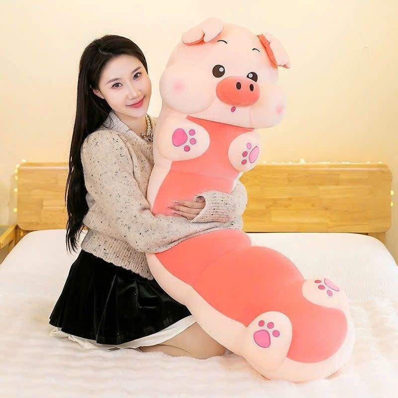 Gấu Bông Heo Hồng , Thú Nhồi Bông Heo Hồng Nhập Khẩu Cao Cấp