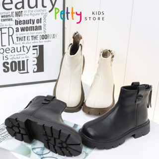 Boot Bé Gái, Bốt Cổ Lửng Bé Gái Da Mềm Lót Lông Khóa Kéo Đế Cao Su Chống Trượt - PETTY Thời Trang Trẻ Em [3254]