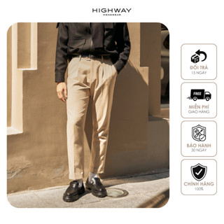 Quần vải nam kaki phom suông thấm hút mồ hôi HIGHWAY MENSWEAR Lucius
